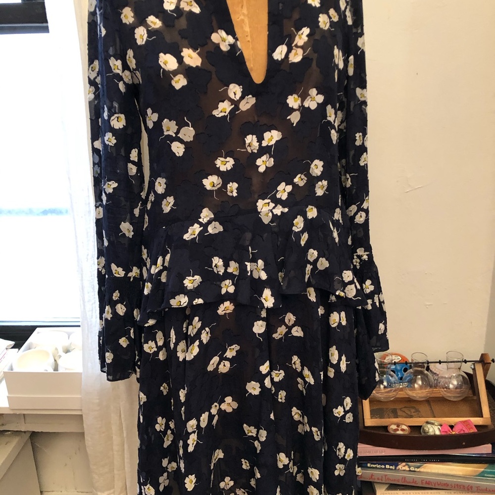 Derek Lam 10 Crosby Floral Sheer Boho Dress 8